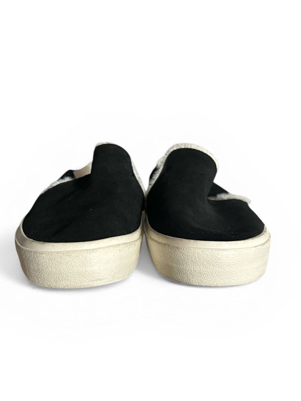 Staheekum Women's Cozy Camp Mules in Black Suede and Faux Fur Lining Size 9 - Picture 5 of 11